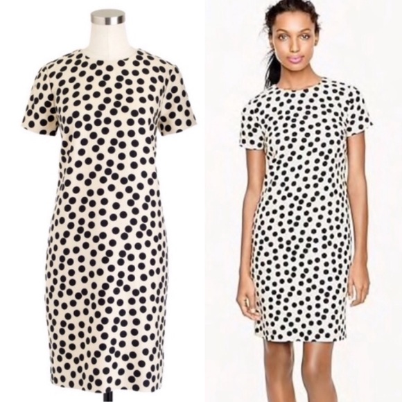 J. Crew Dresses & Skirts - J. Crew Scattered Spot Polka Dot Shift Dress